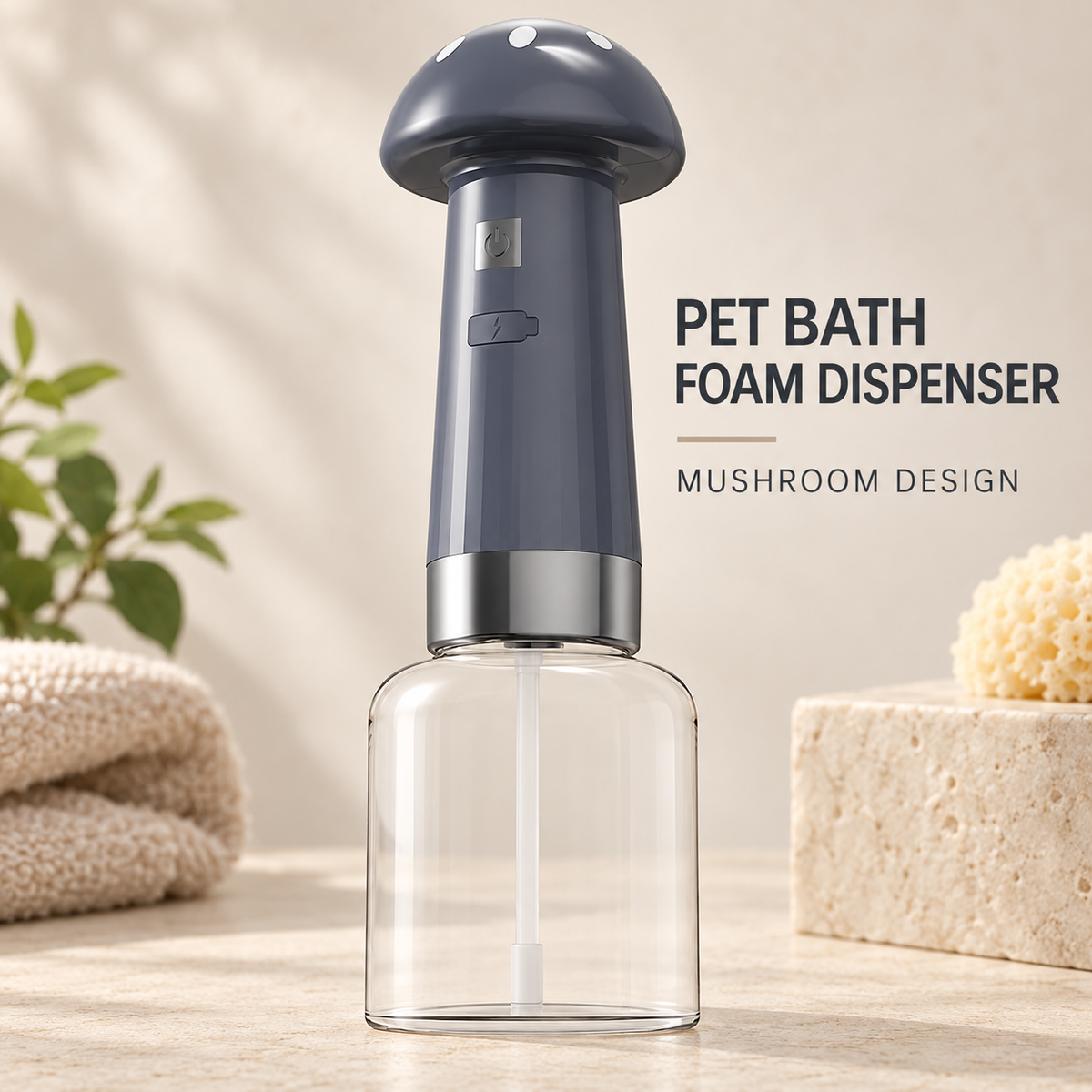 Pet Bath Foam Dispenser