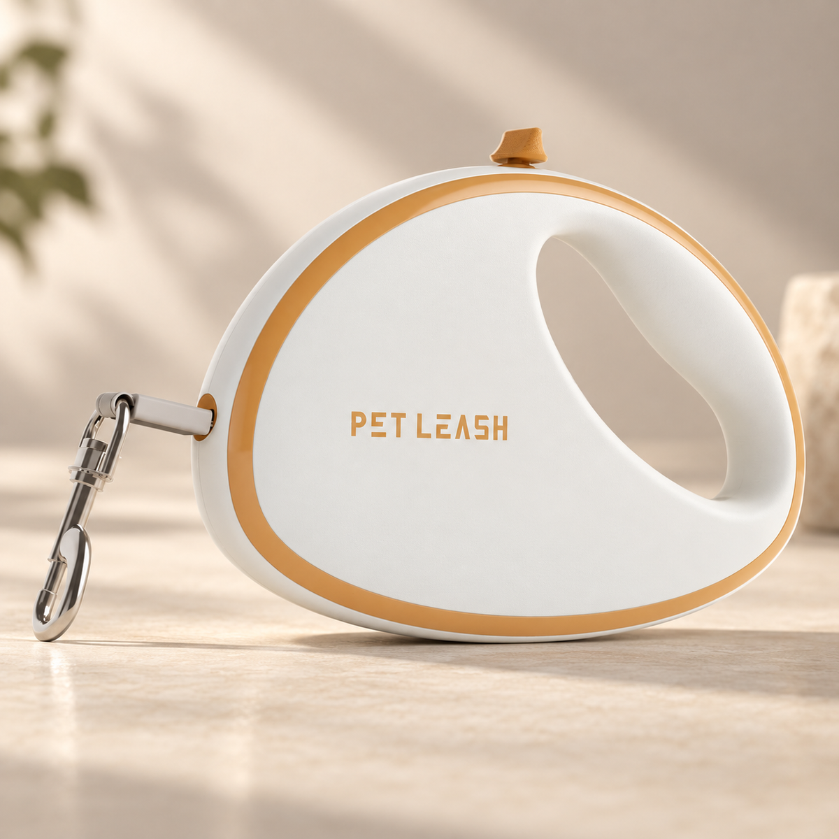 Retractable Dog Leash with Reflective-Edge Tape and Metal Swivel Clip