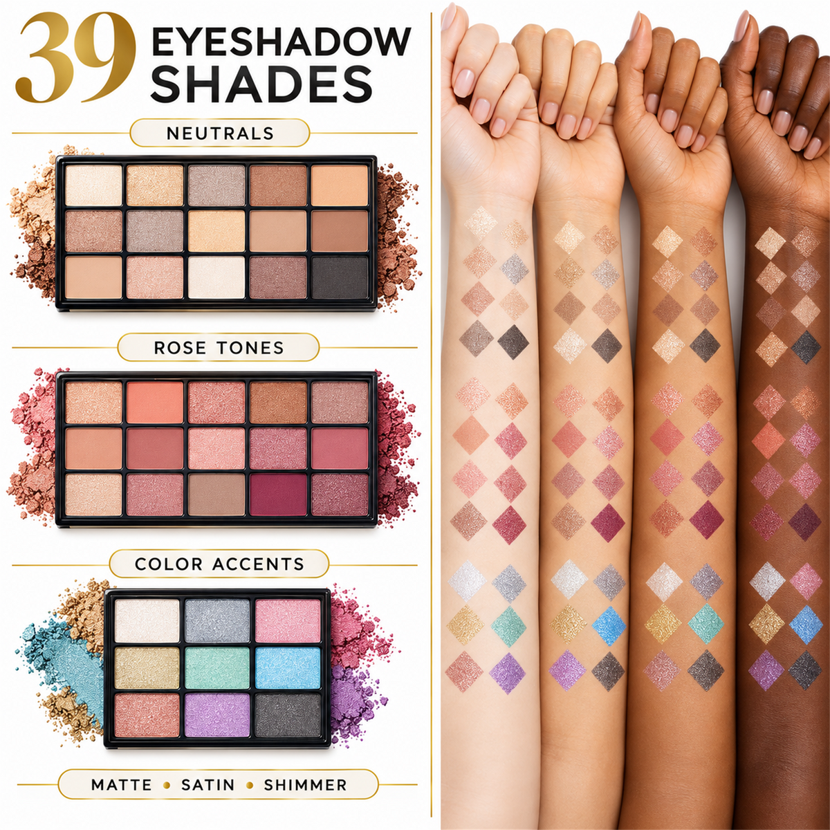 All-in-One Multi-Layer Makeup Kit with Portable Vanity Case