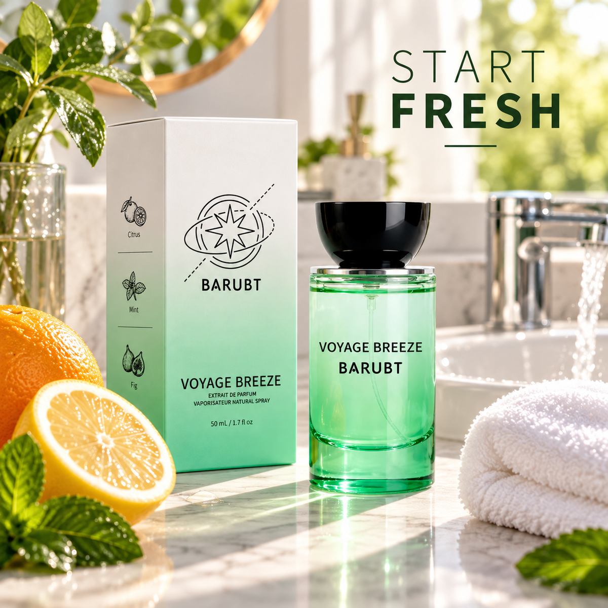 Eau de Parfum Spray, 50 mL / 1.7 fl oz, Fresh Everyday Fragrance for Women and Men, Travel-Ready Scent with Rose Fruit and Fresh Citrus Options