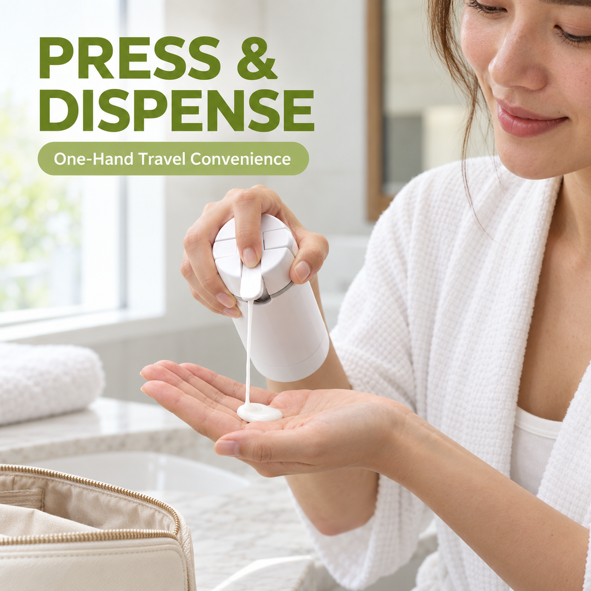 4-in-1 Travel Toiletry Dispenser Bottle Set