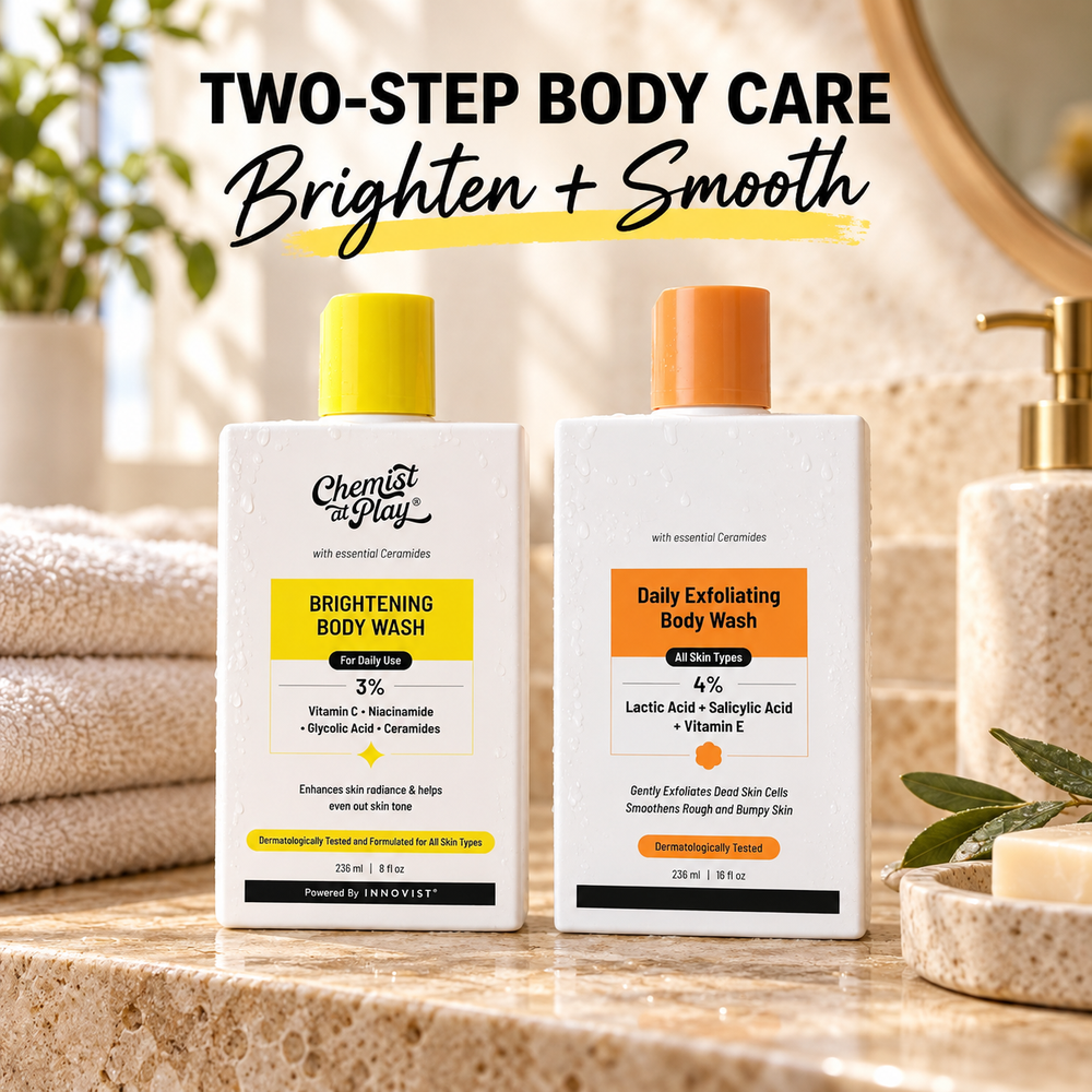 Brightening Body Wash with Vitamin C and Niacinamide, Daily Body Cleanser with 3% Brightening Complex, Fresh, Smoother-Looking Skin, 236 mL / 8 fl oz