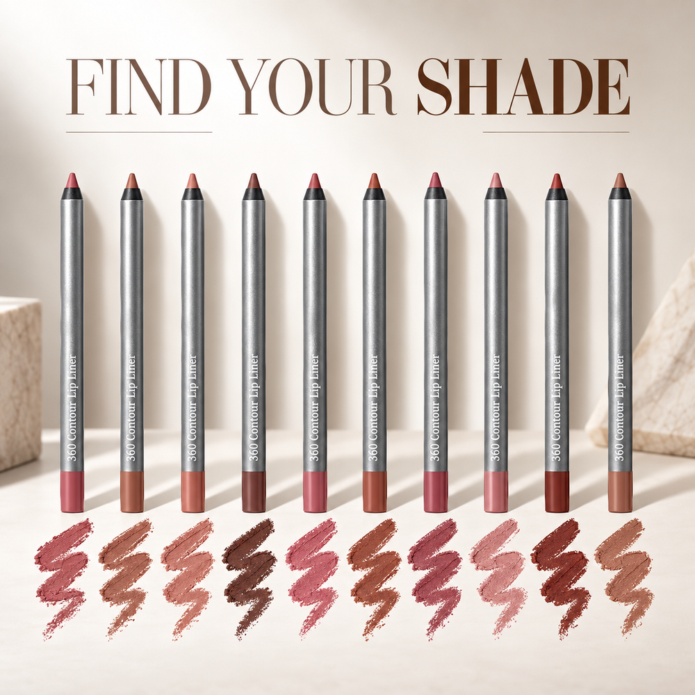 360 Contour Lip Liner Pencil, Precision Lip Definer for Shaping and Filling, Available in Multiple Shades, 1 Count