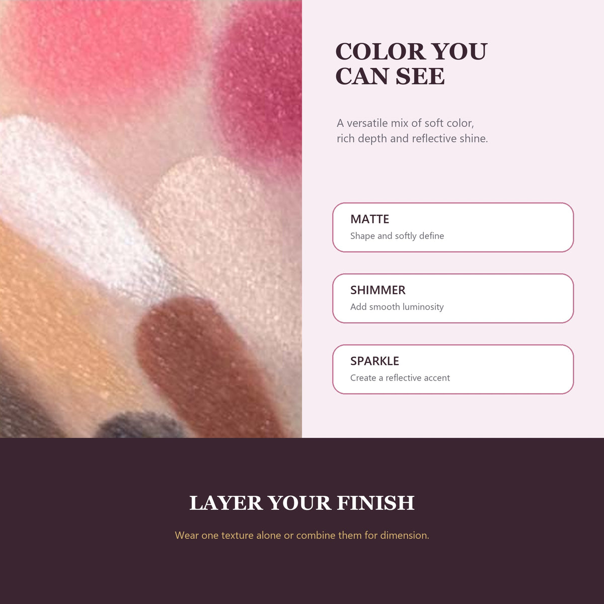 Rose Bloom All-in-One Multi-Page Makeup Book Palette – Eyeshadow, Blush, Face Color and Lip Color Collection in a Fold-Out Pink Case