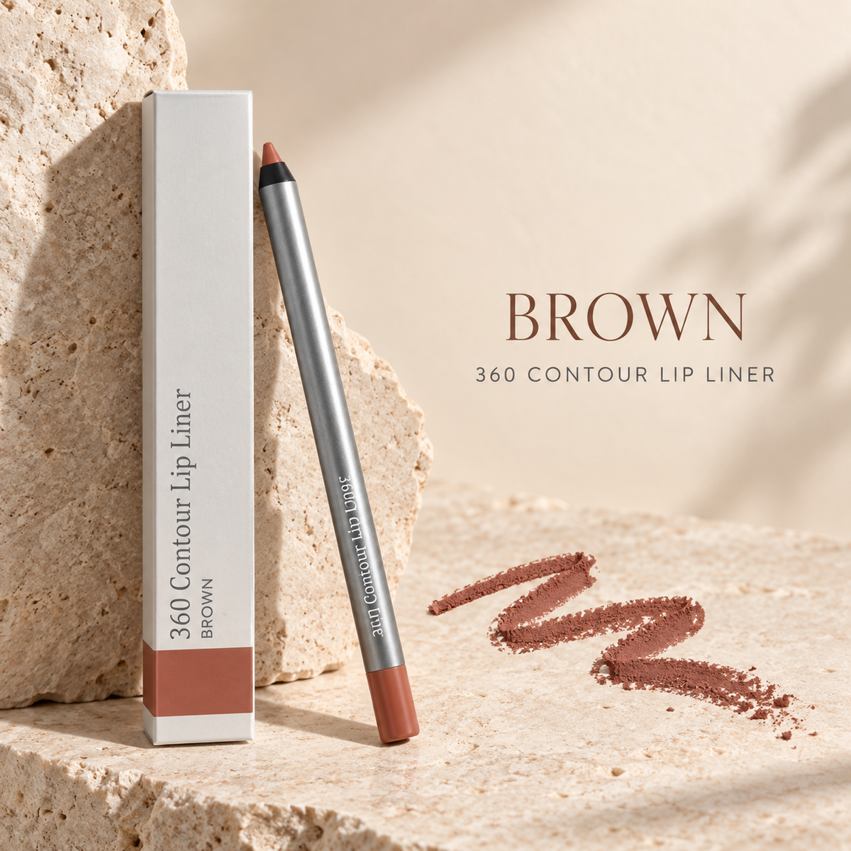 360 Contour Lip Liner Pencil, Precision Lip Definer for Shaping and Filling, Available in Multiple Shades, 1 Count