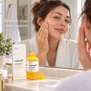 Kojic Acid Turmeric Resurfacing Toner, Brightening Face Toner with Niacinamide and Glycolic Acid, Lightweight Hydrating Exfoliating Toner, 8.45 fl oz (250 mL)