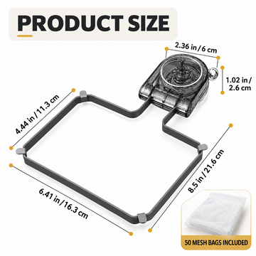 Foldable Kitchen Sink Strainer with Suction Cup & Mesh Filter Bags