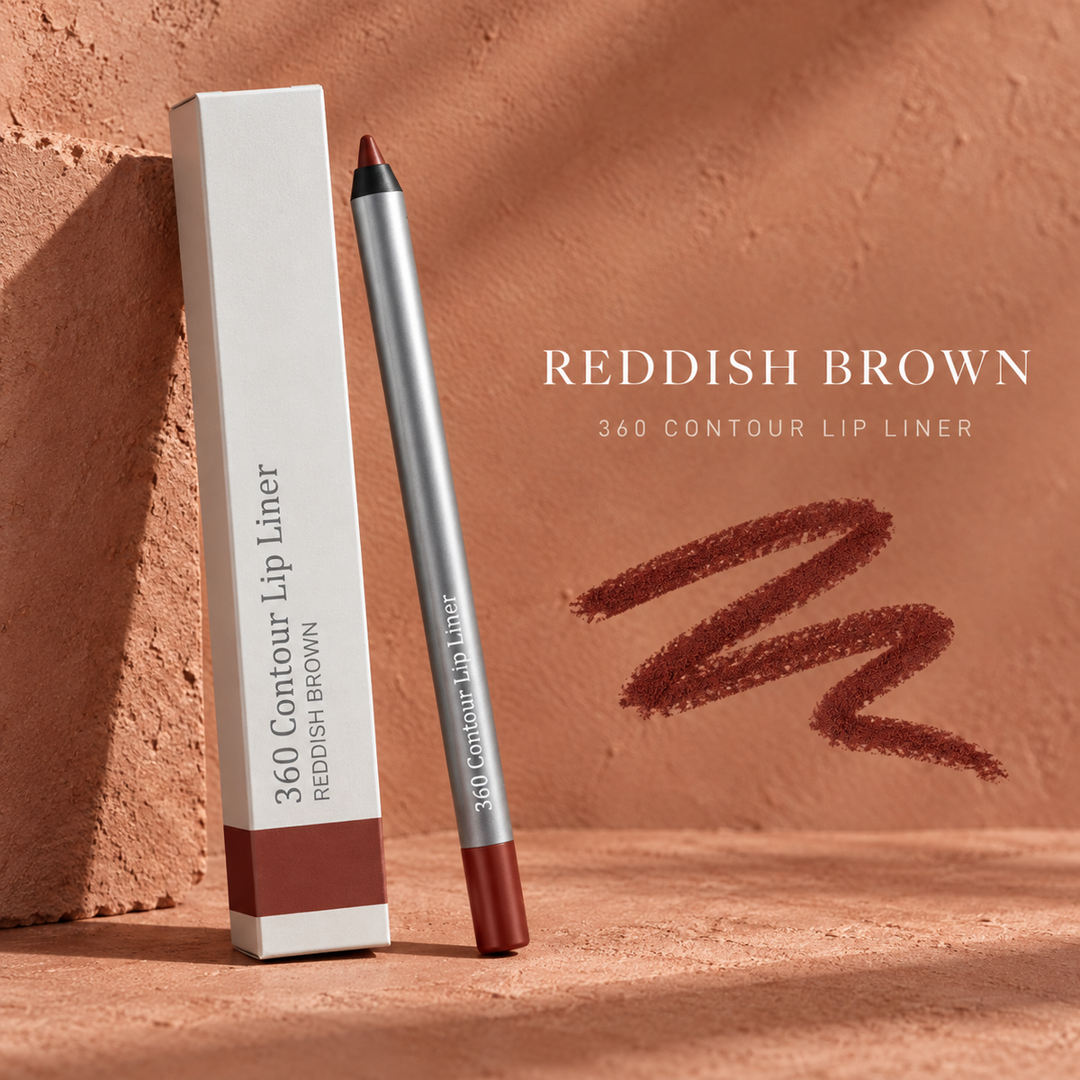 360 Contour Lip Liner Pencil, Precision Lip Definer for Shaping and Filling, Available in Multiple Shades, 1 Count