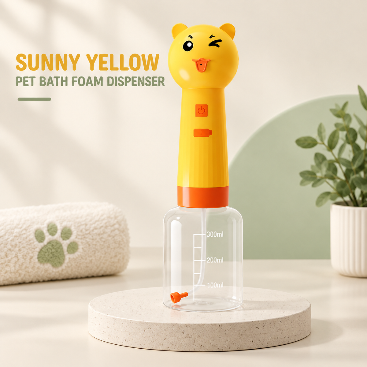 Pet Bath Foam Dispenser
