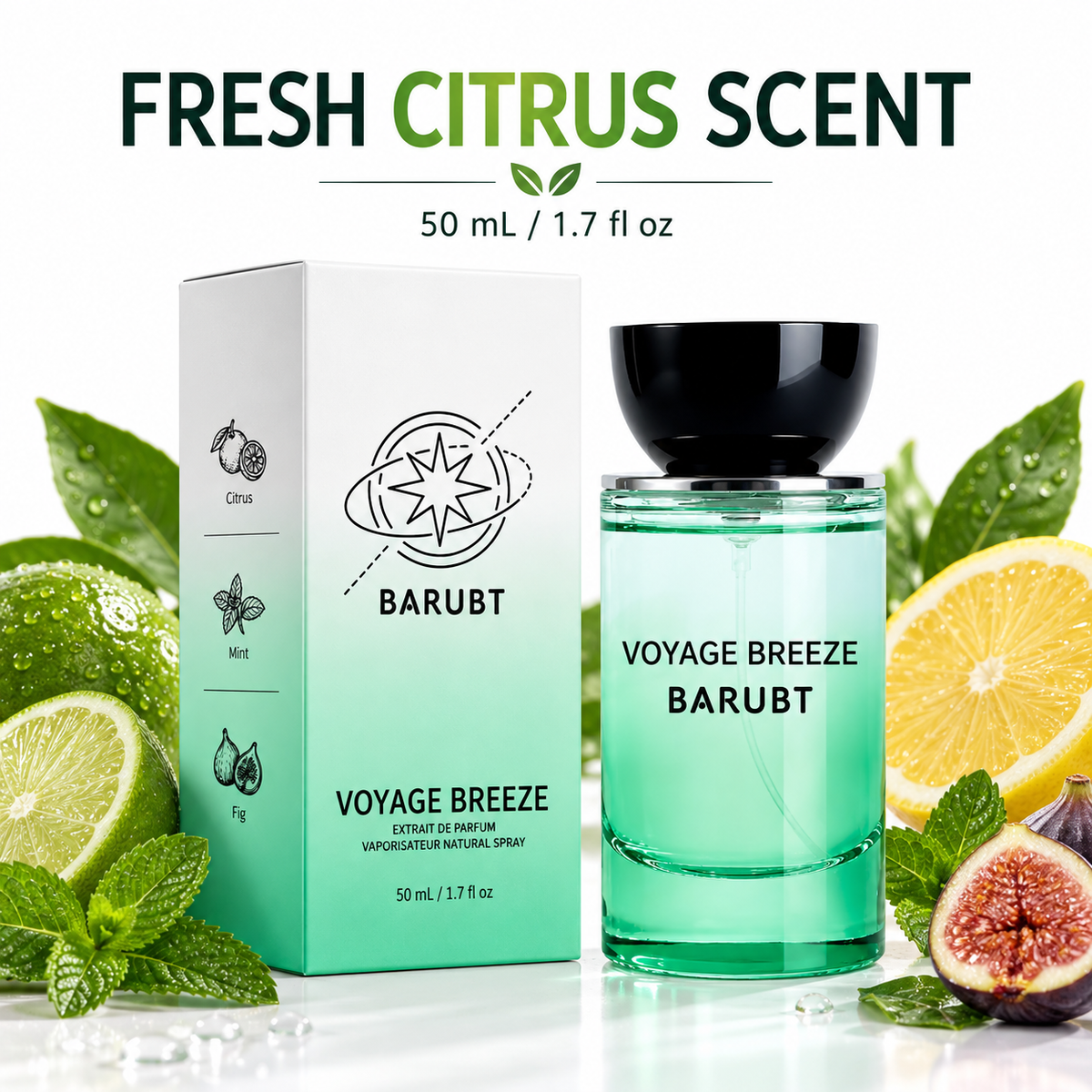 Eau de Parfum Spray, 50 mL / 1.7 fl oz, Fresh Everyday Fragrance for Women and Men, Travel-Ready Scent with Rose Fruit and Fresh Citrus Options
