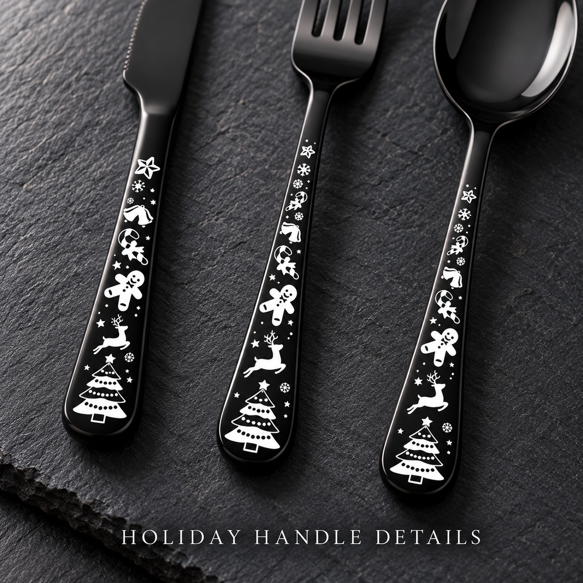 FLORAL-PATTERN FLATWARE 20 pieces of tableware