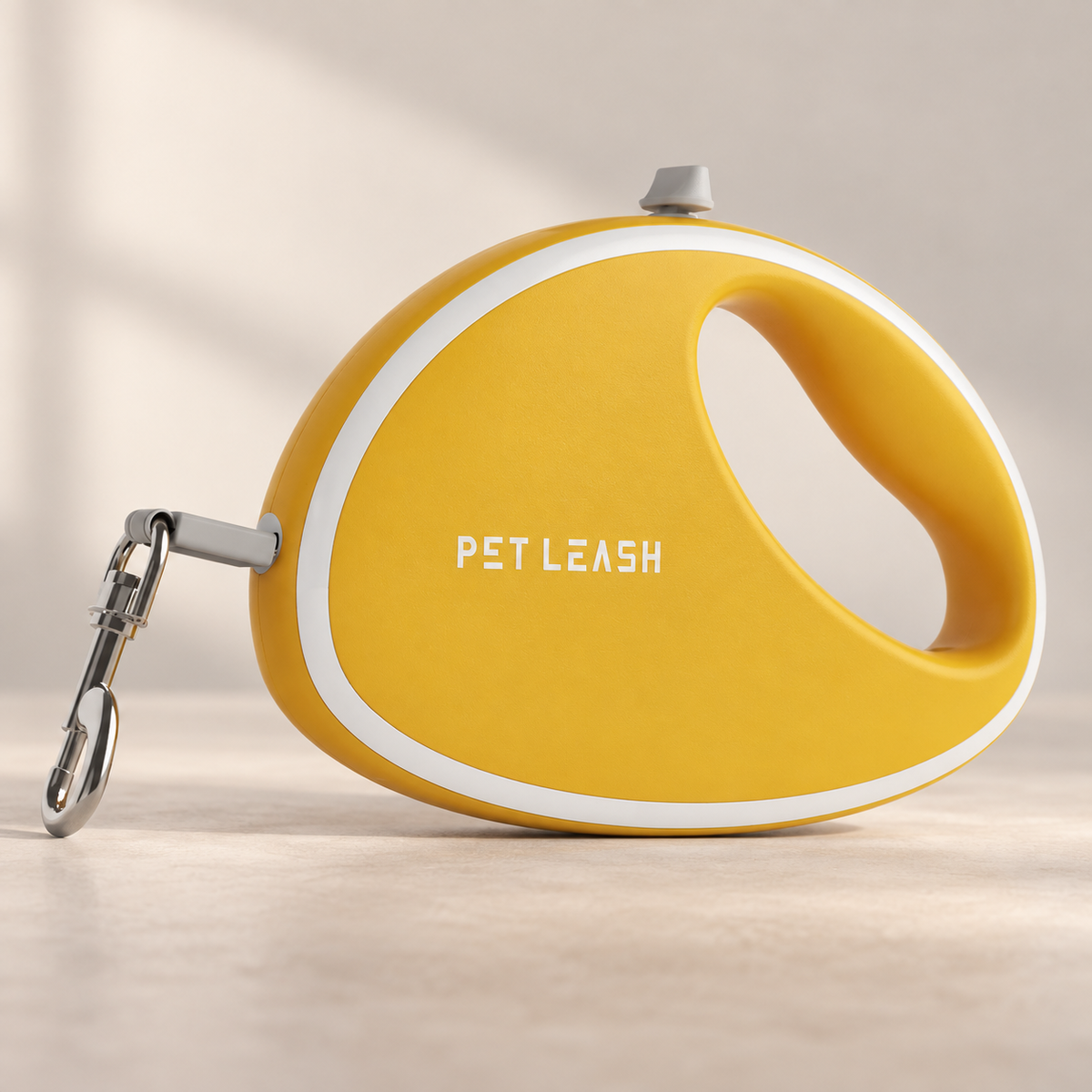 Retractable Dog Leash with Reflective-Edge Tape and Metal Swivel Clip