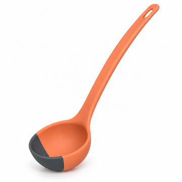 Flexible Silicone Ladle with Scraping Edge