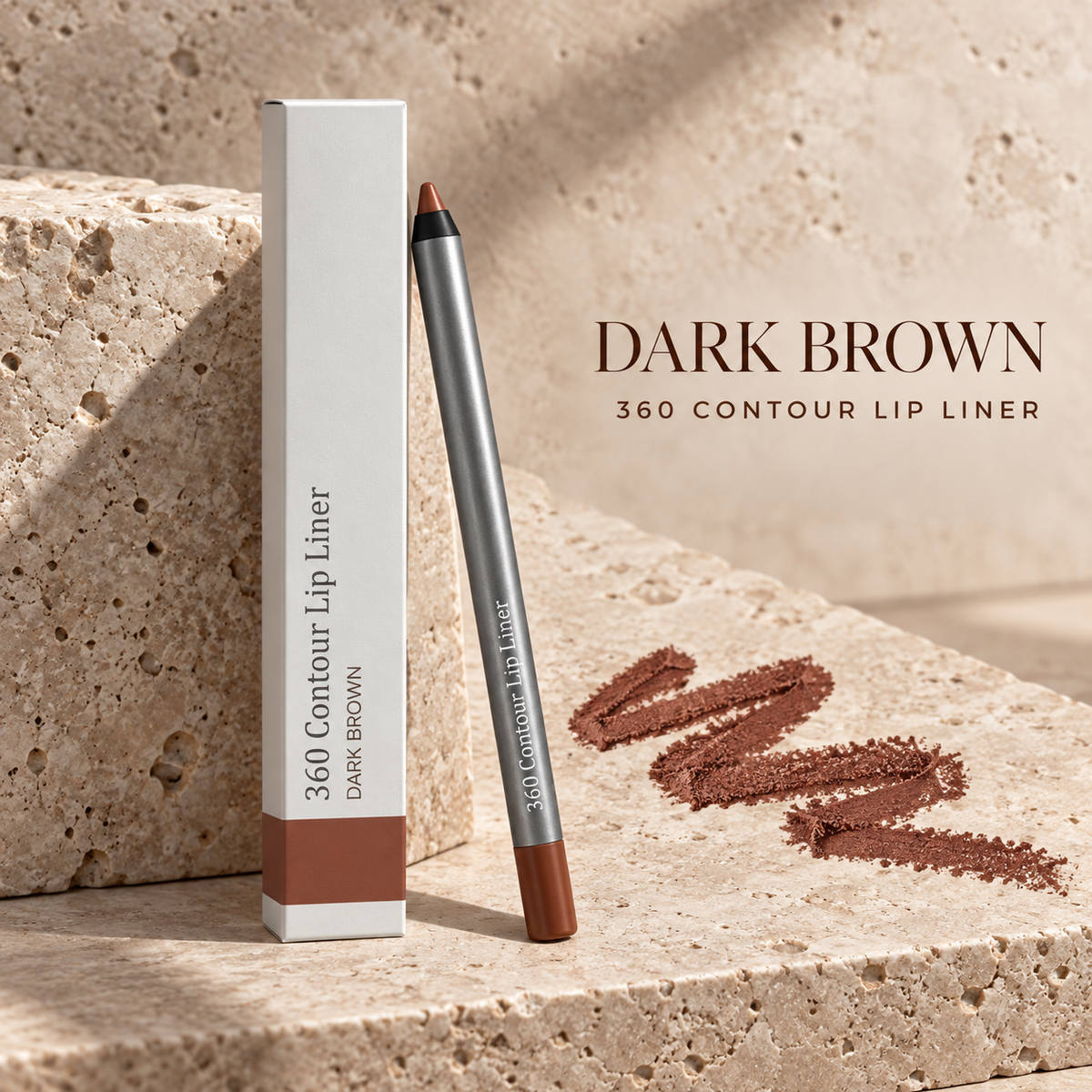 360 Contour Lip Liner Pencil, Precision Lip Definer for Shaping and Filling, Available in Multiple Shades, 1 Count