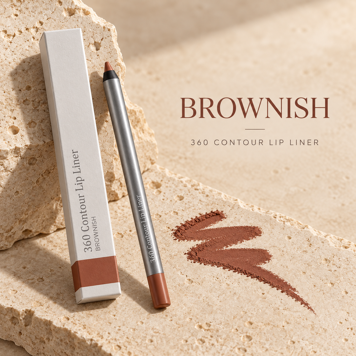 360 Contour Lip Liner Pencil, Precision Lip Definer for Shaping and Filling, Available in Multiple Shades, 1 Count