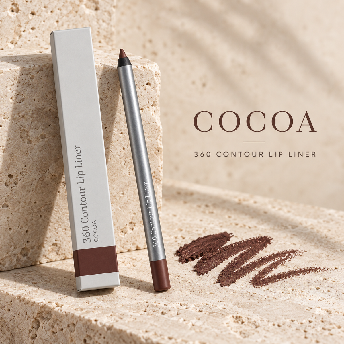 360 Contour Lip Liner Pencil, Precision Lip Definer for Shaping and Filling, Available in Multiple Shades, 1 Count