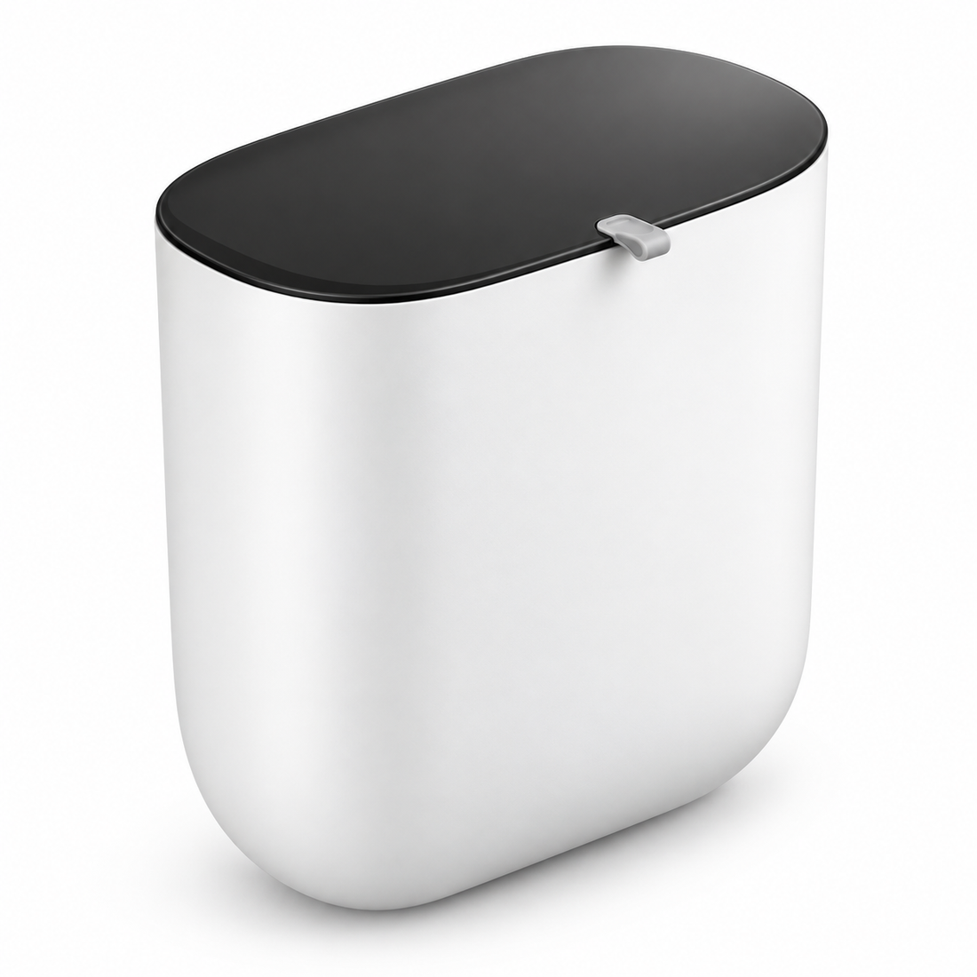 No-Drill Wall-Mounted Trash Bin with Lid