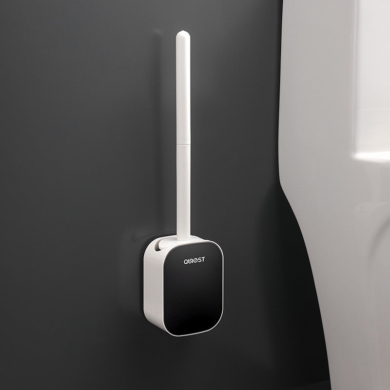No-Drill Wall-Mounted Toilet Brush with Holder