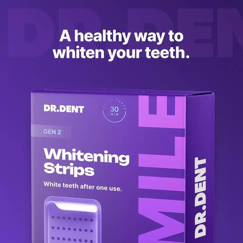 Teeth Whitening Strips | 7 Individually Packed Sachets per Box