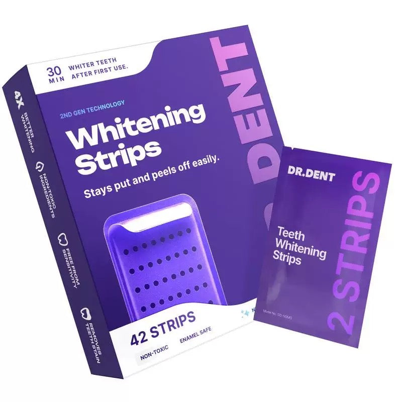 Teeth Whitening Strips | 7 Individually Packed Sachets per Box