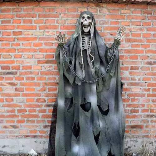 Halloween hanging ghost door curtain skull ghost hanging haunted house decoration props