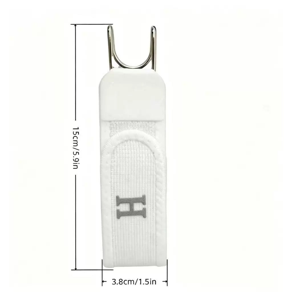 Buckle-Free Elastic Waist Belt for Women – Adjustable Dual Metal Hook Pants Tightener for Jeans & Trousers