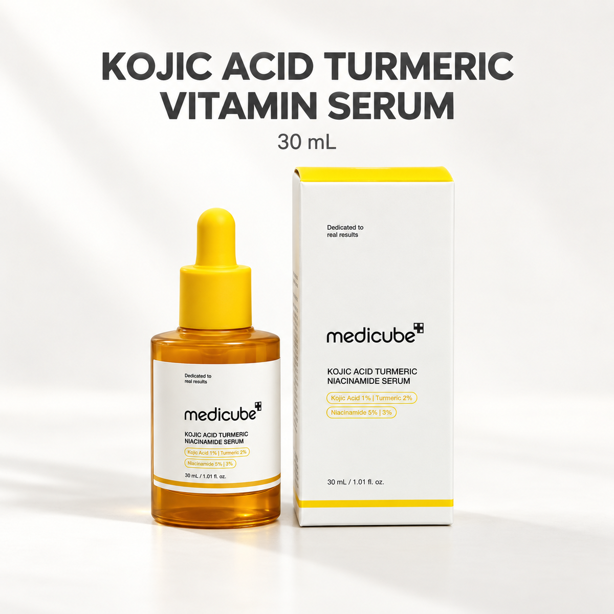 Kojic Acid Turmeric Resurfacing Toner, Brightening Face Toner with Niacinamide and Glycolic Acid, Lightweight Hydrating Exfoliating Toner, 8.45 fl oz (250 mL)